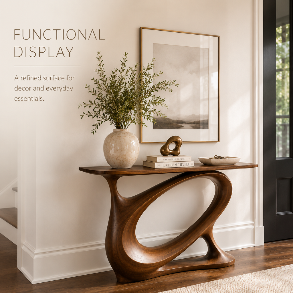 Selene Rounded Foyer Console Table - Design 284 - product image 07