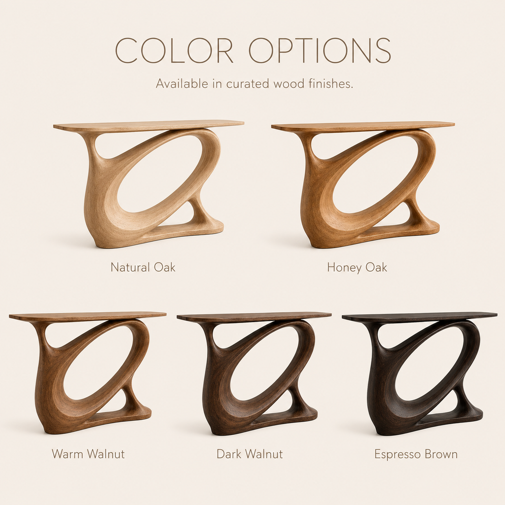 Selene Rounded Foyer Console Table - Design 284 - product image 11