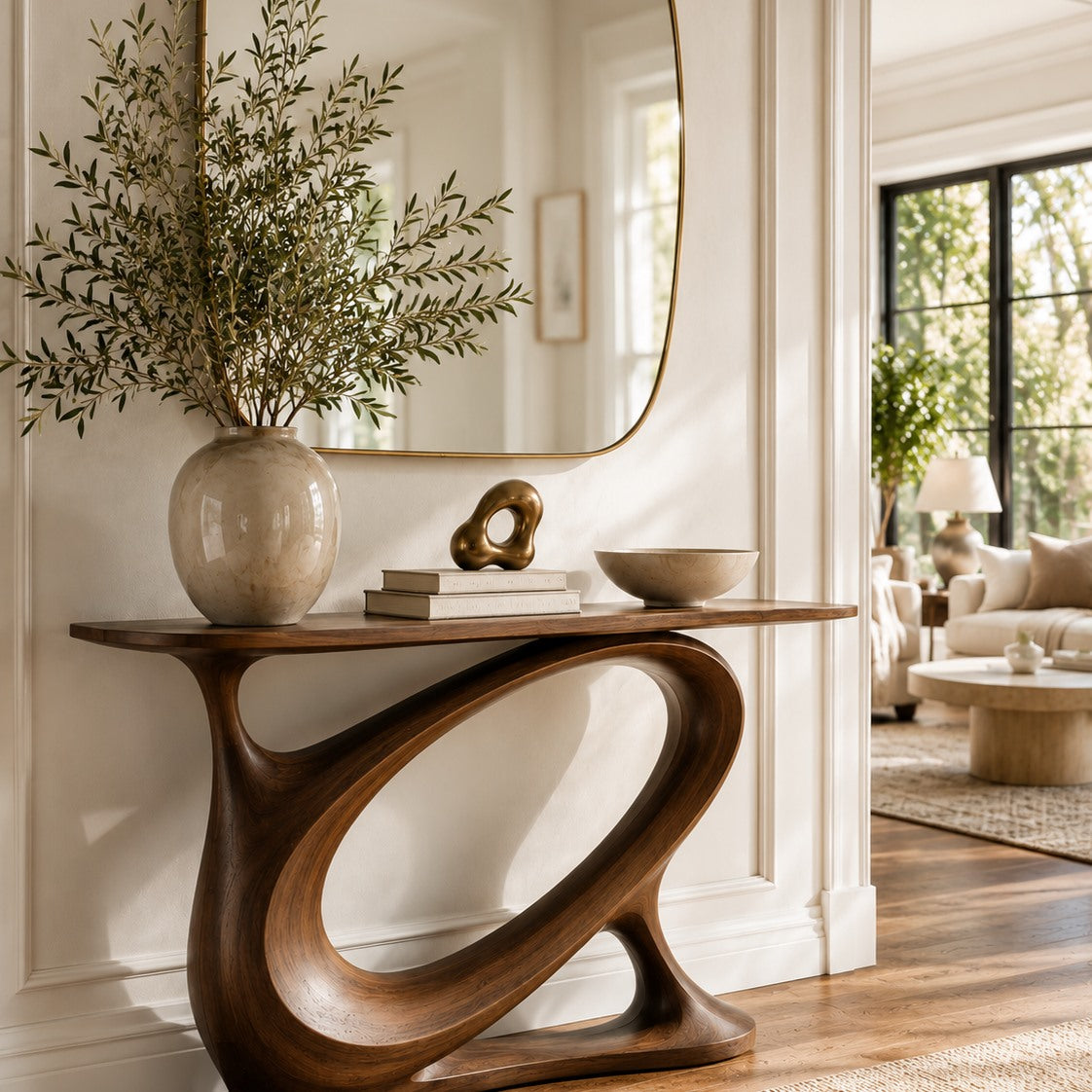 Selene Rounded Foyer Console Table - Design 284 - square cover image