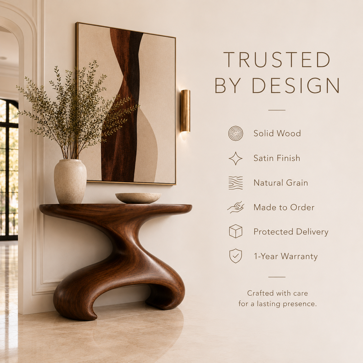 Mira Flow Wood Console Table - Design 286 - product image 09