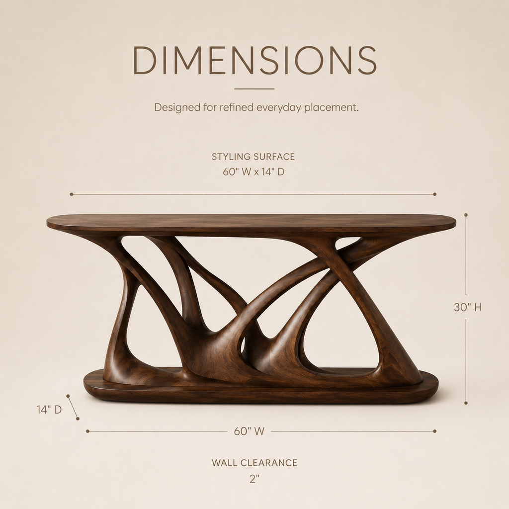 Talia Soft Edge Console Table - Design 287 - product image 07