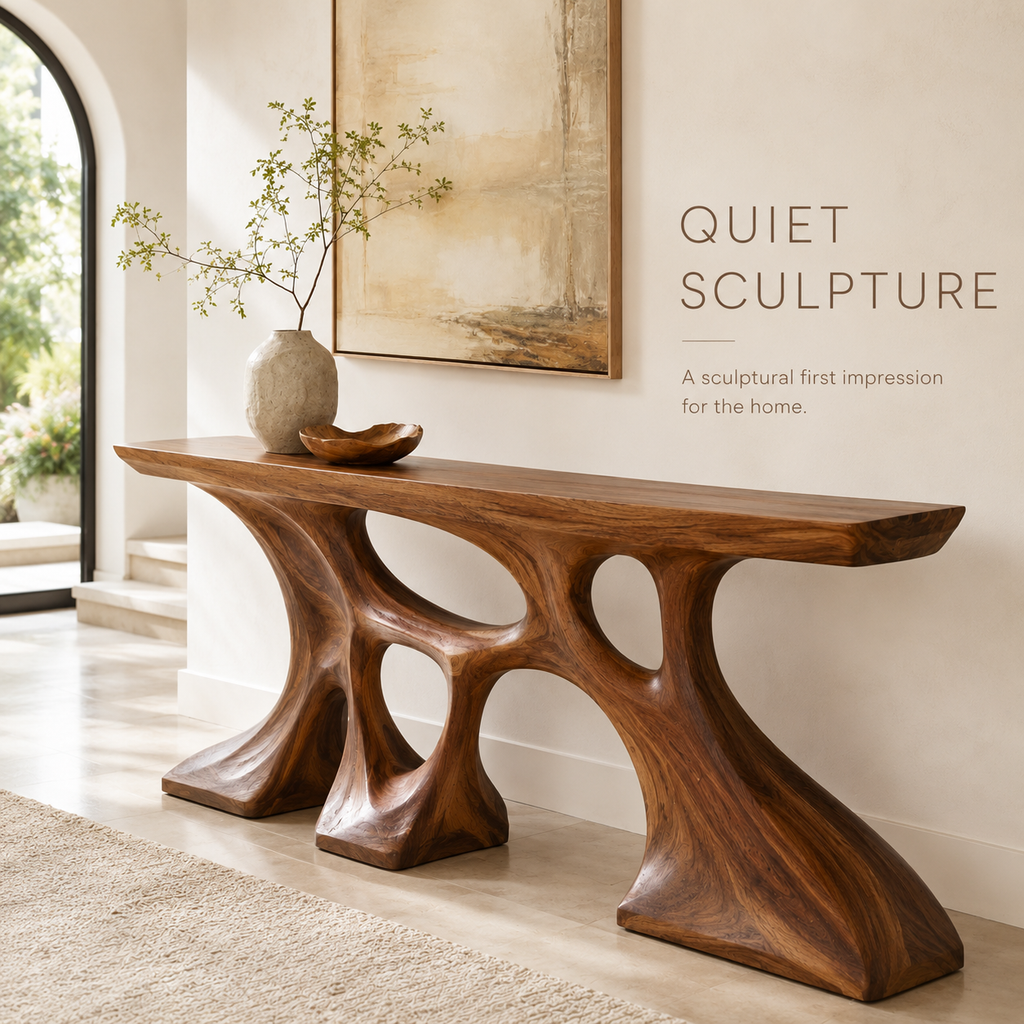 Vale Sculptural Entry Console Table - Design 288 - product image 02