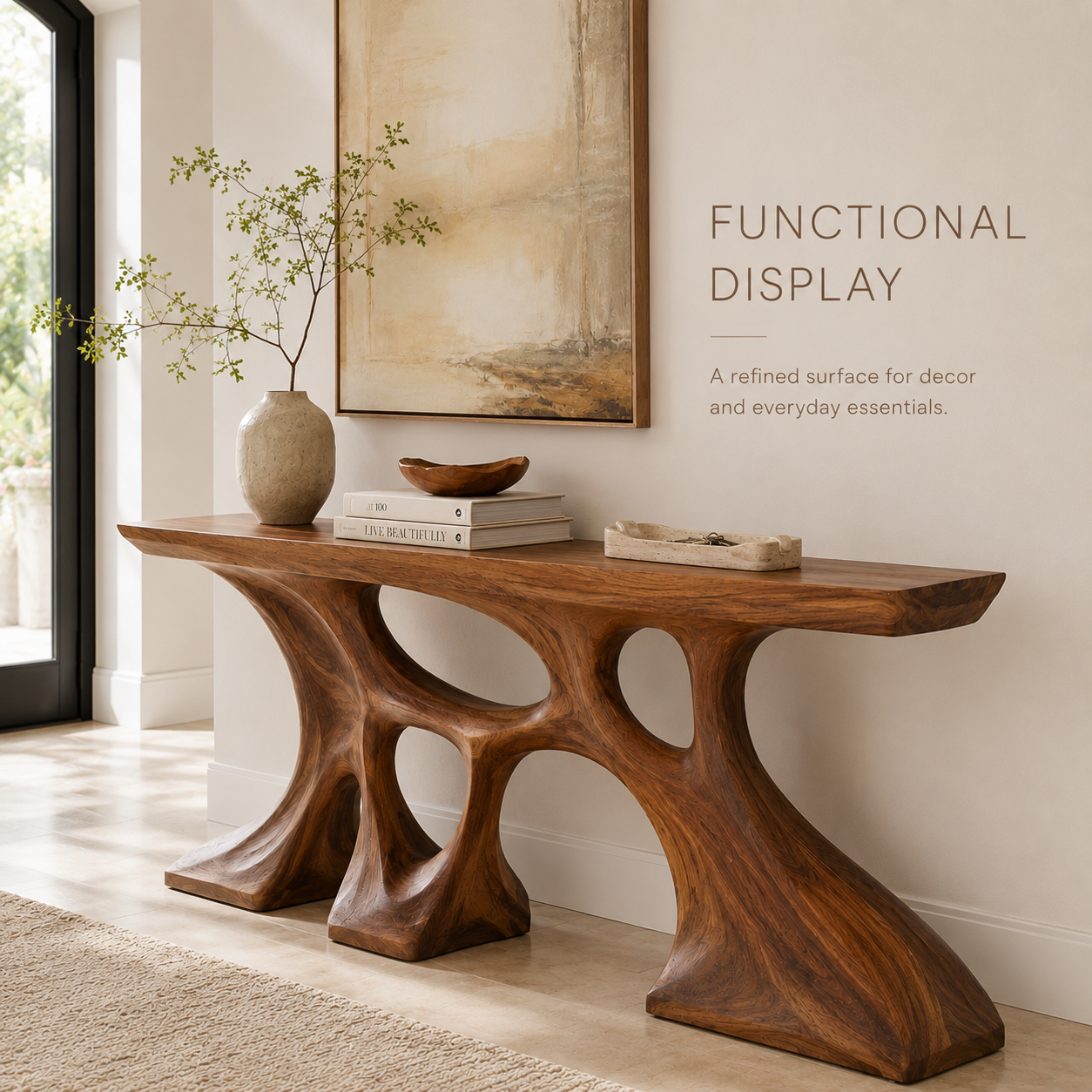 Vale Sculptural Entry Console Table - Design 288 - product image 07