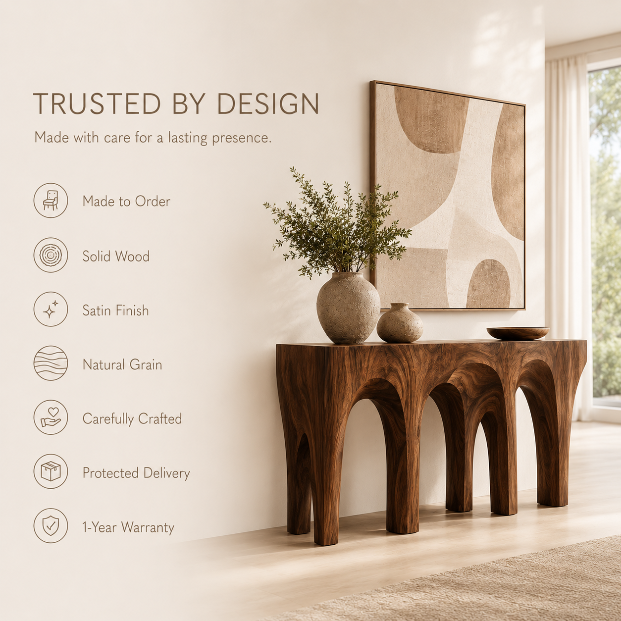 Isla Gallery Rail Console Table - Design 289 - product image 09