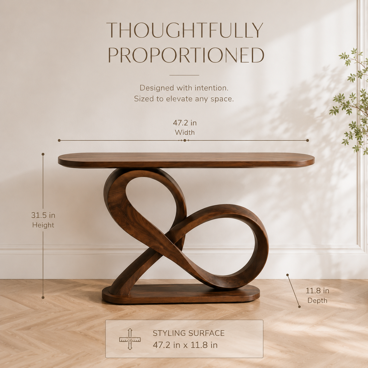 Celine Warm Modern Console Table - Design 290 - product image 08