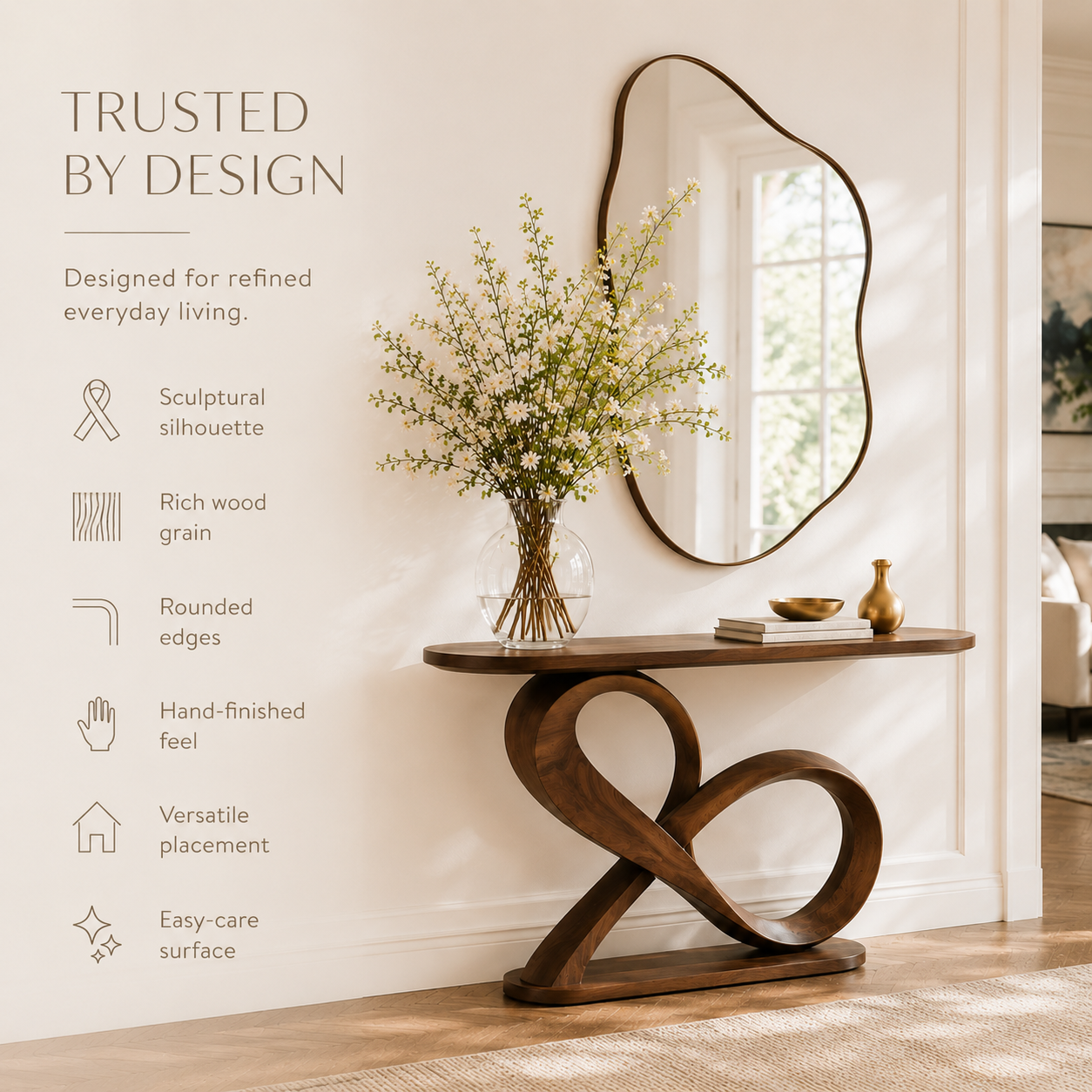 Celine Warm Modern Console Table - Design 290 - product image 10