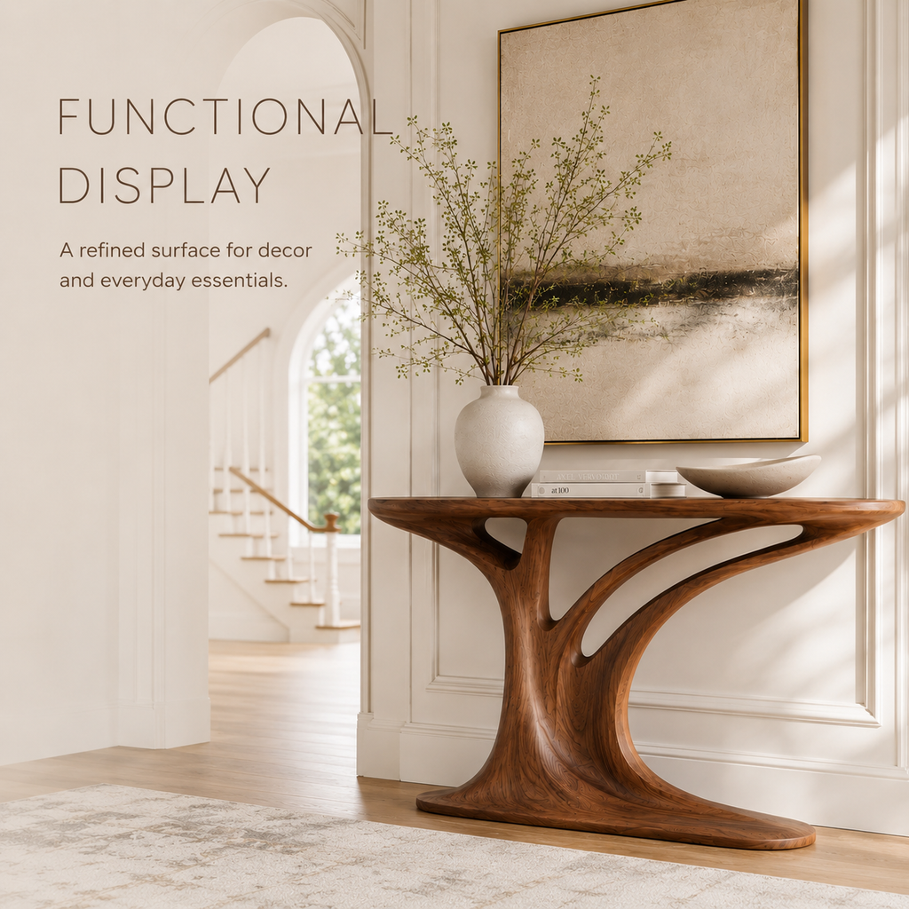 Alden Curved Wood Console Table - Design 291 - product image 08