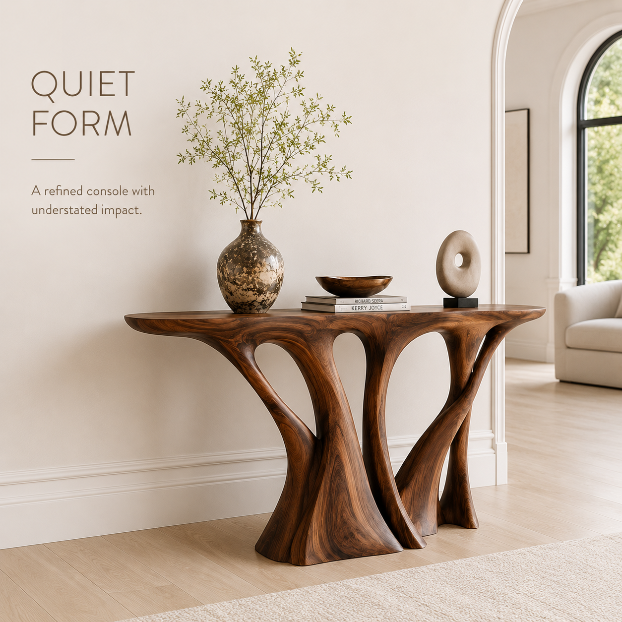 Aurelle Sculptural Console Table - Design 293 - product image 03