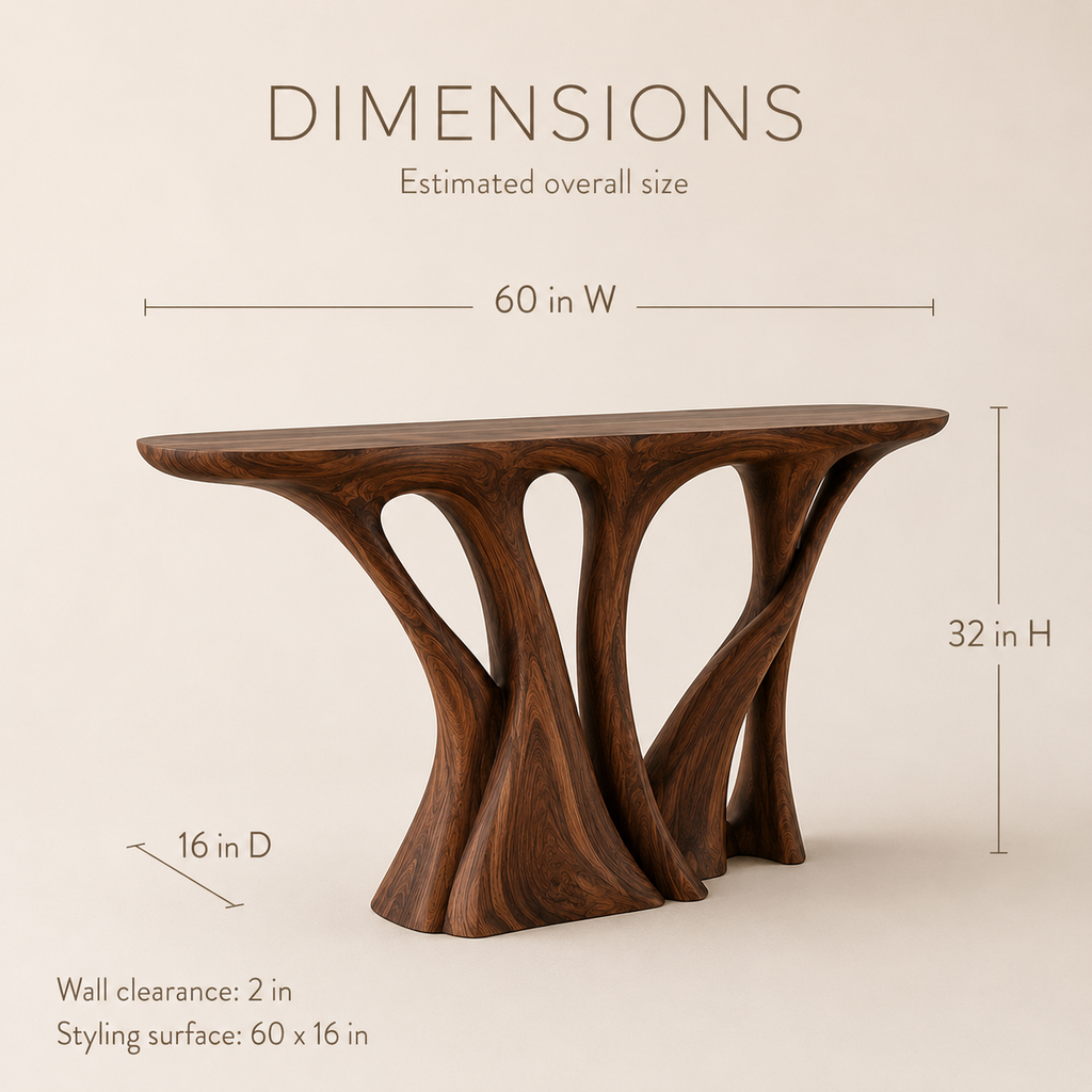 Aurelle Sculptural Console Table - Design 293 - product image 08