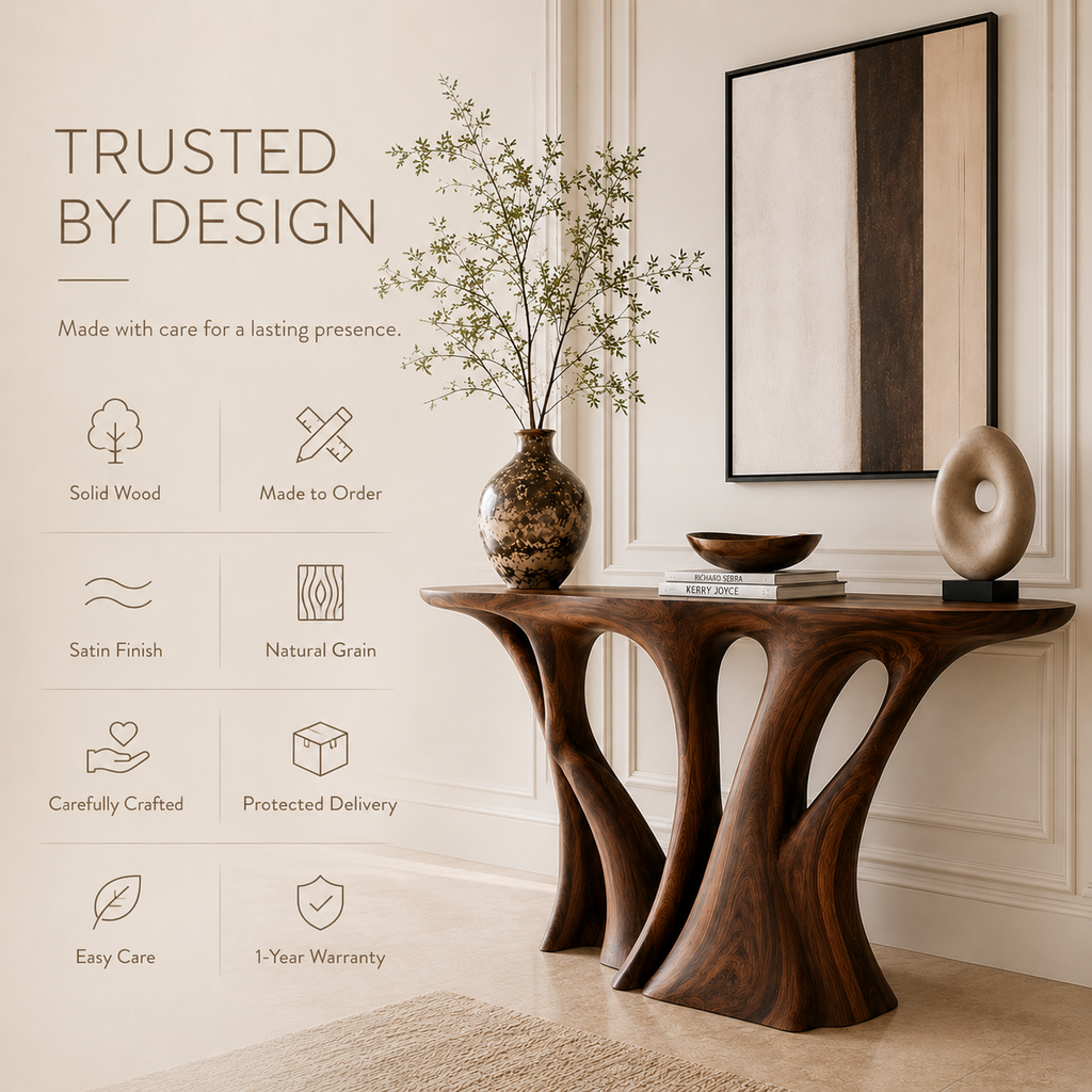 Aurelle Sculptural Console Table - Design 293 - product image 09