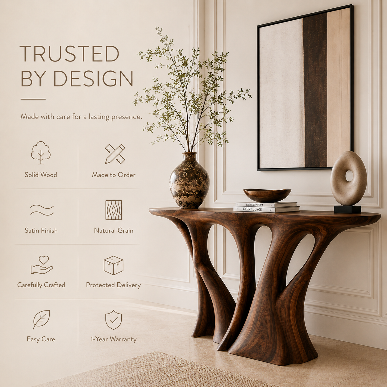 Aurelle Sculptural Console Table - Design 293 - product image 09