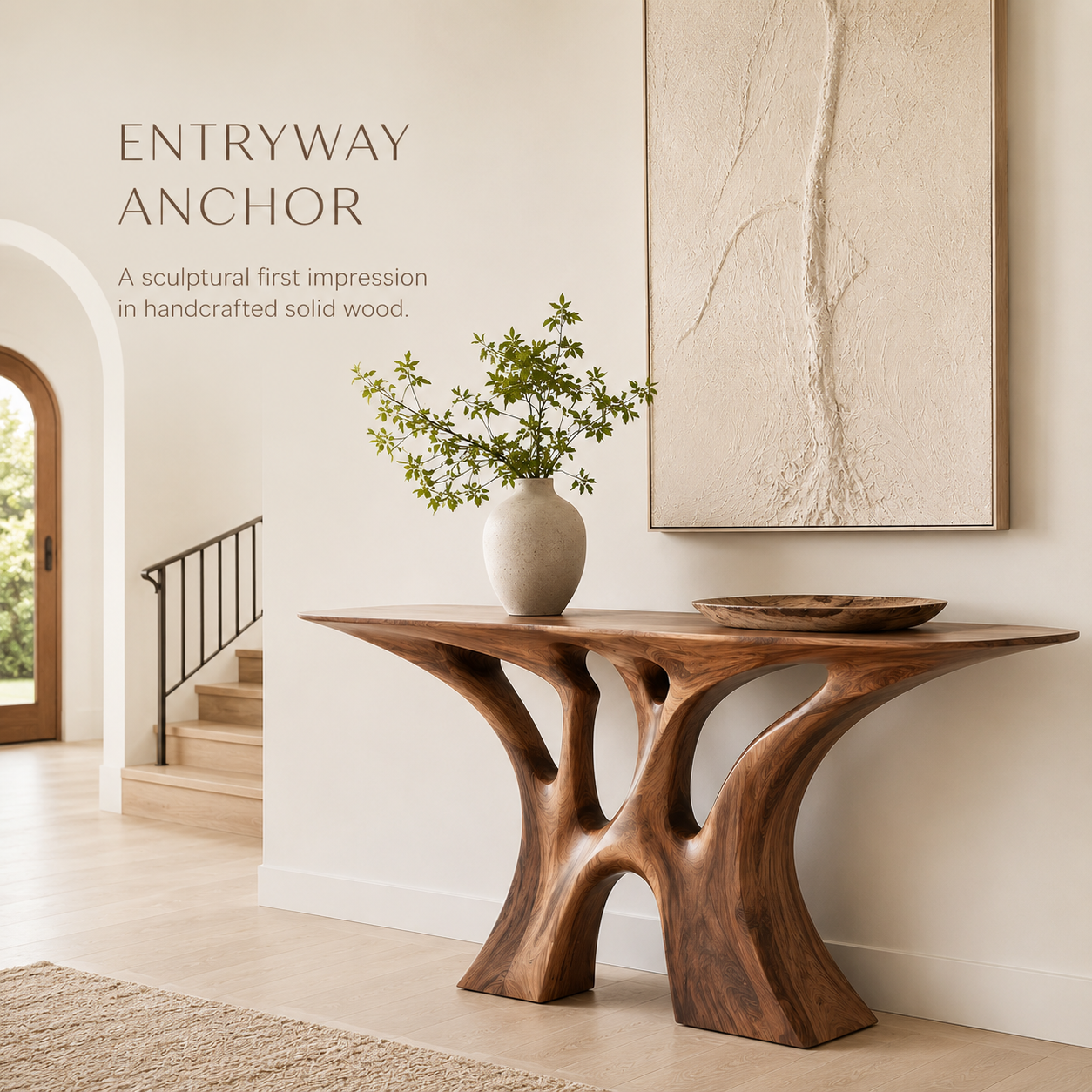 Soren Rounded Wood Console Table - Design 296 - product image 02