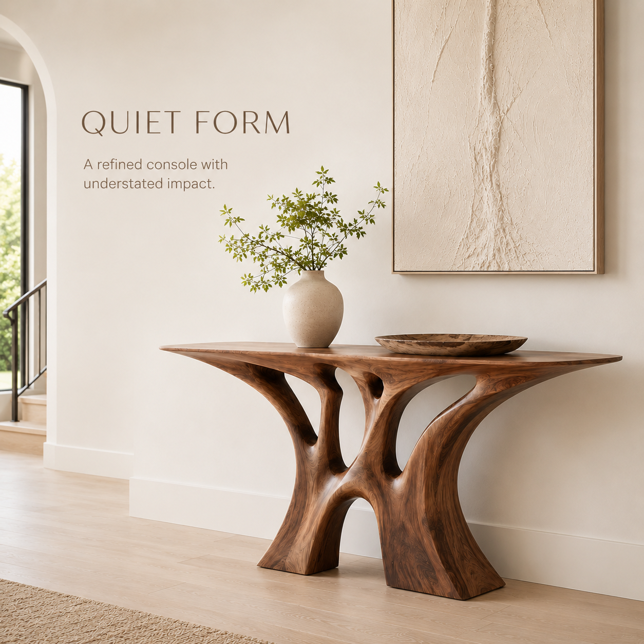 Soren Rounded Wood Console Table - Design 296 - product image 03