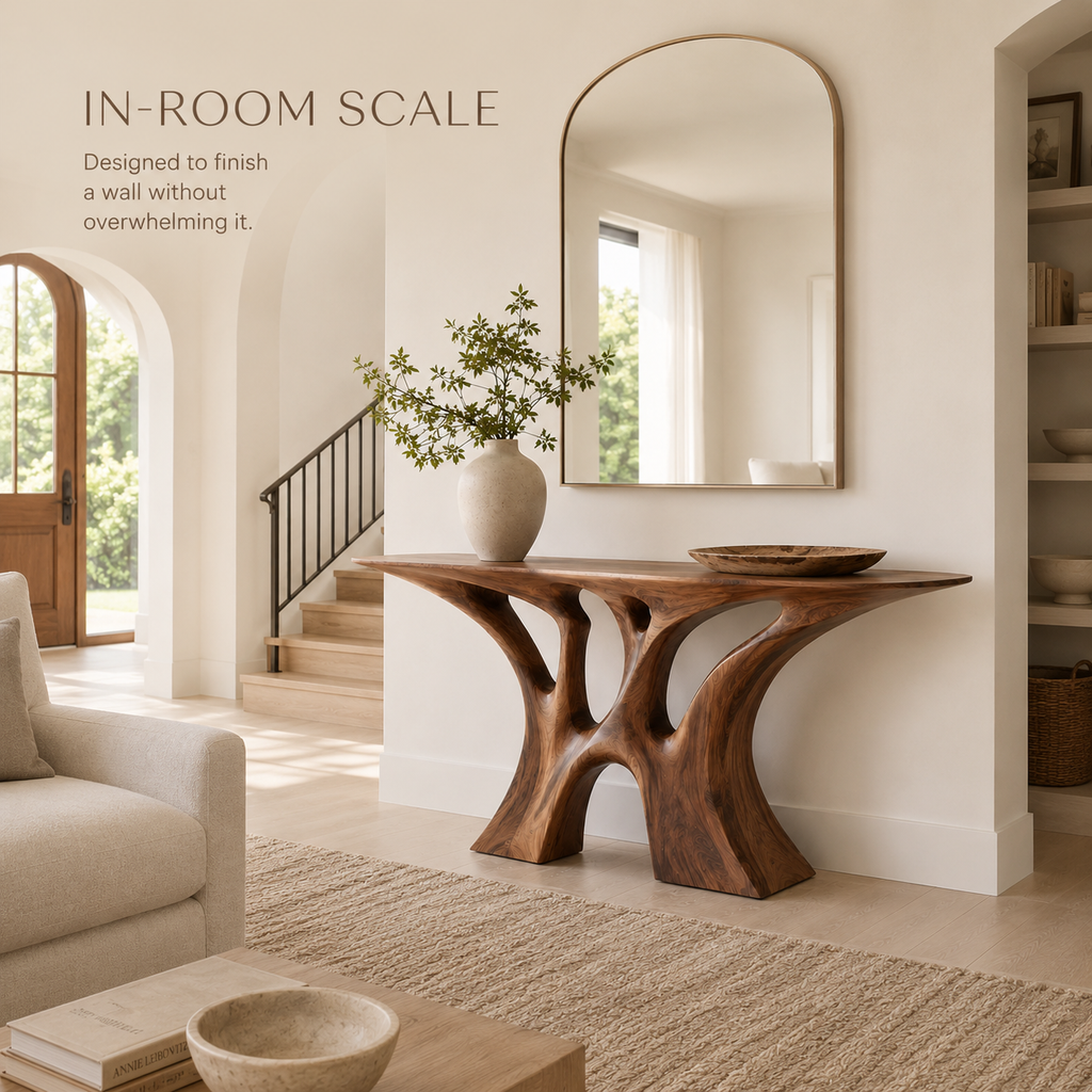 Soren Rounded Wood Console Table - Design 296 - product image 04