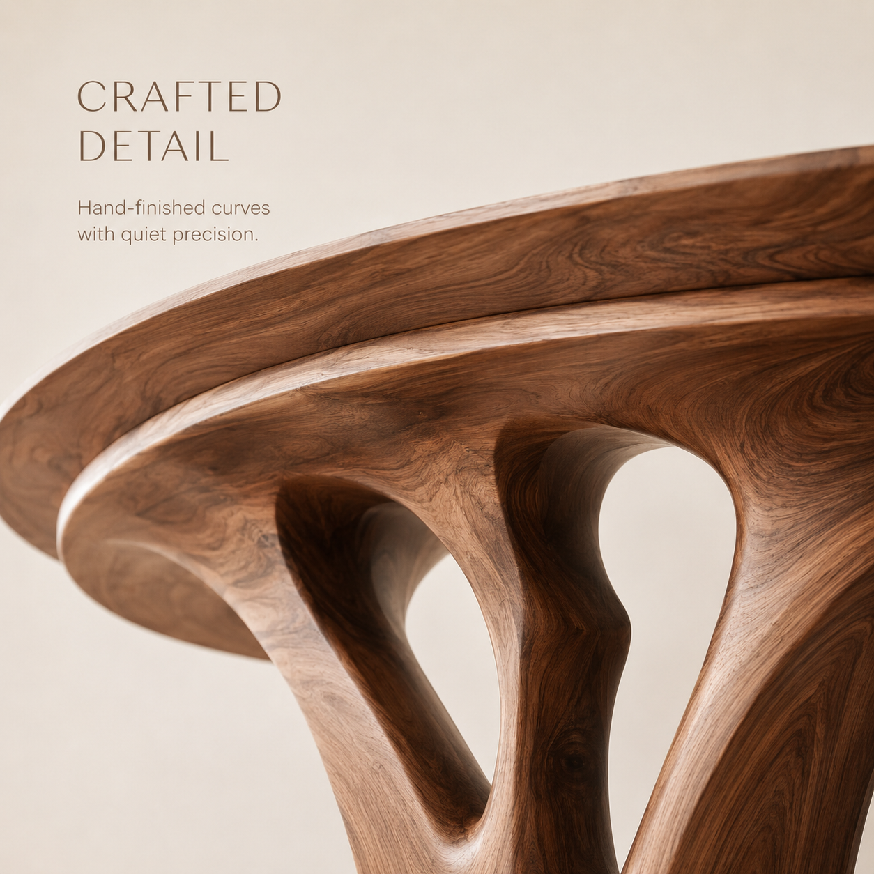 Soren Rounded Wood Console Table - Design 296 - product image 06
