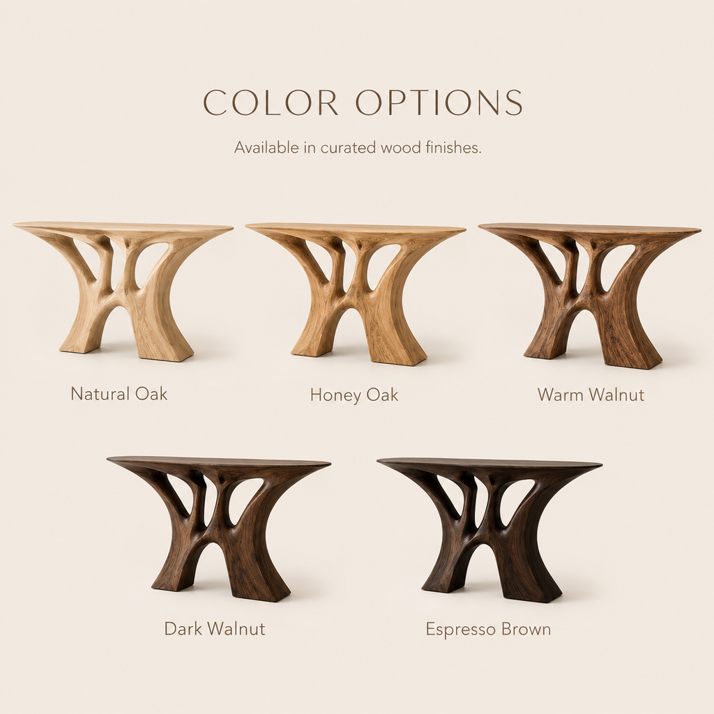 Soren Rounded Wood Console Table - Design 296 - product image 08
