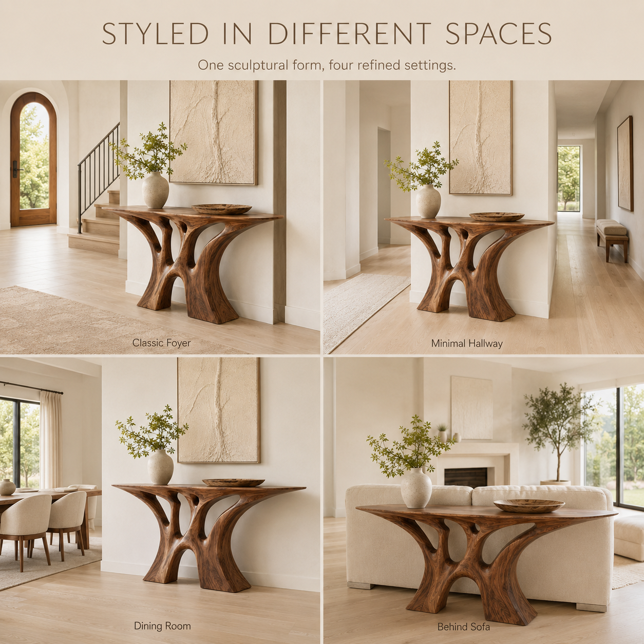 Soren Rounded Wood Console Table - Design 296 - product image 11