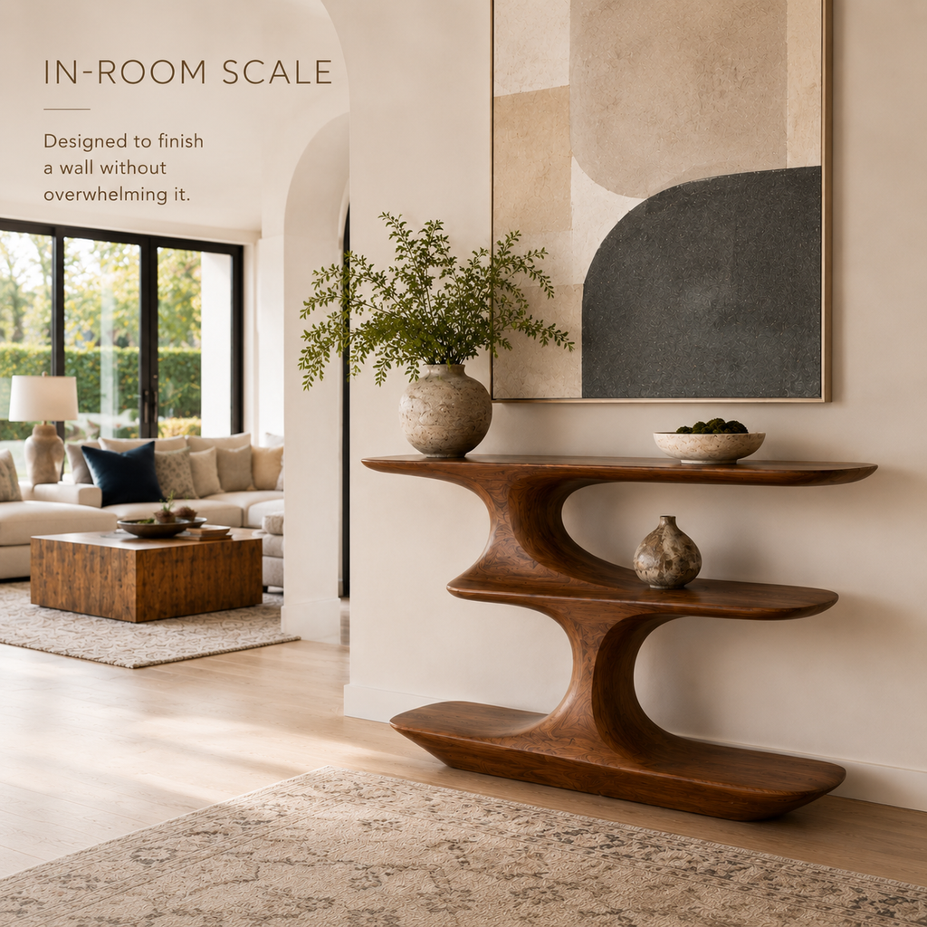 Liora Warm Walnut Console Table - Design 300 - product image 04