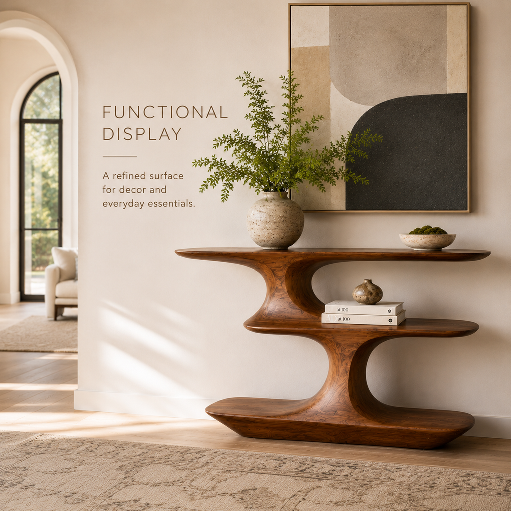 Liora Warm Walnut Console Table - Design 300 - product image 07