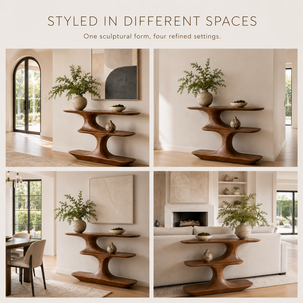 Liora Warm Walnut Console Table - Design 300 - product image 11