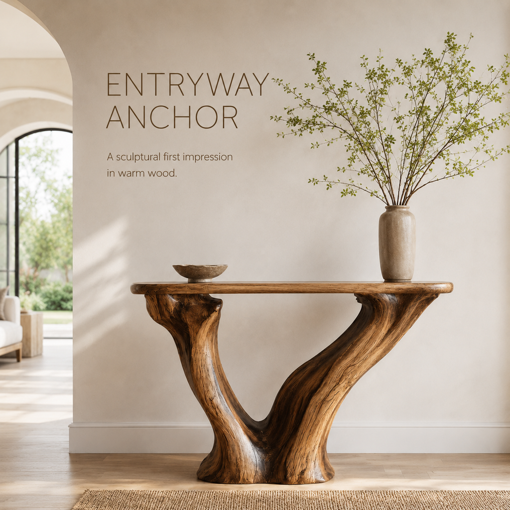 Brielle Sculpted Hall Console Table - Design 302 - product image 02