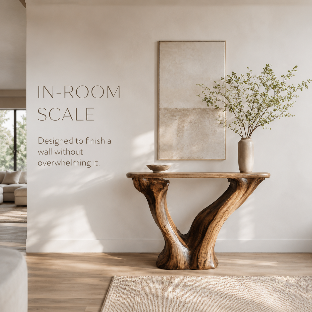 Brielle Sculpted Hall Console Table - Design 302 - product image 05