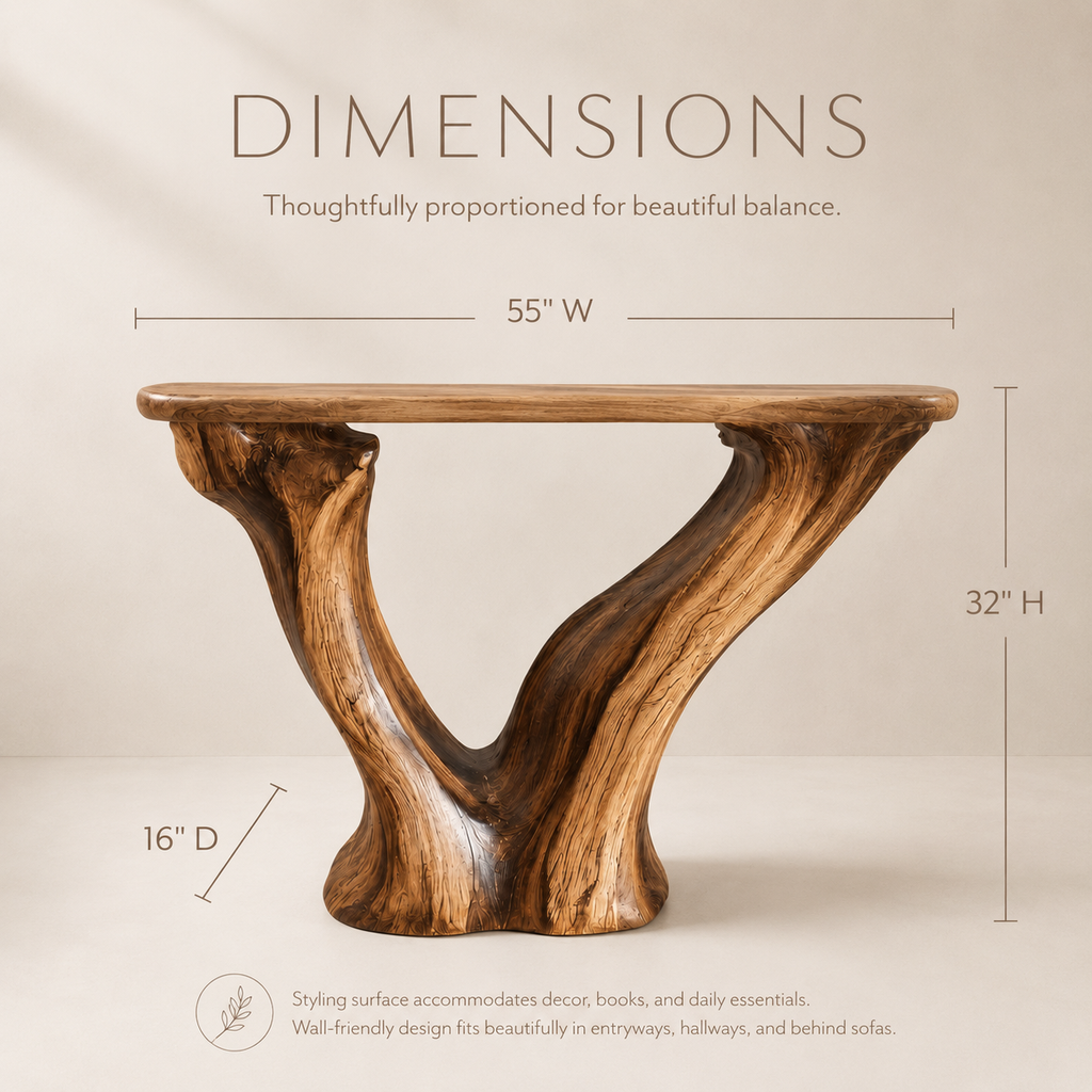 Brielle Sculpted Hall Console Table - Design 302 - product image 09