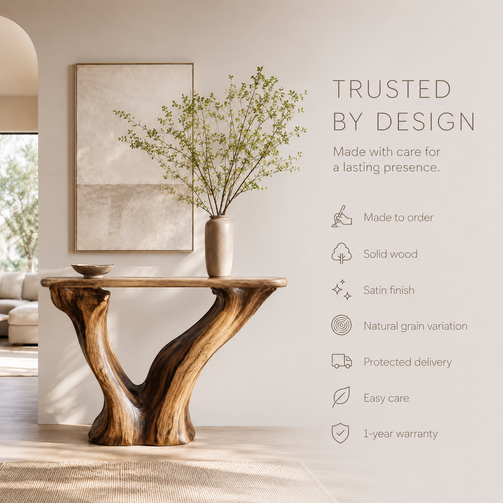 Brielle Sculpted Hall Console Table - Design 302 - product image 10