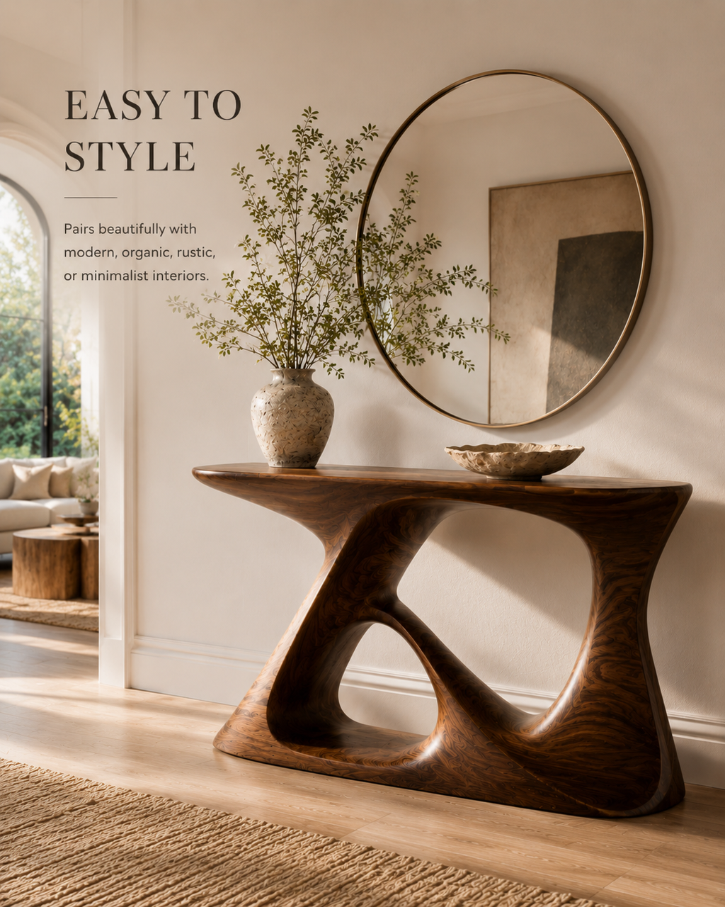 Orin Organic Modern Console Table - Design 303 - product image 10