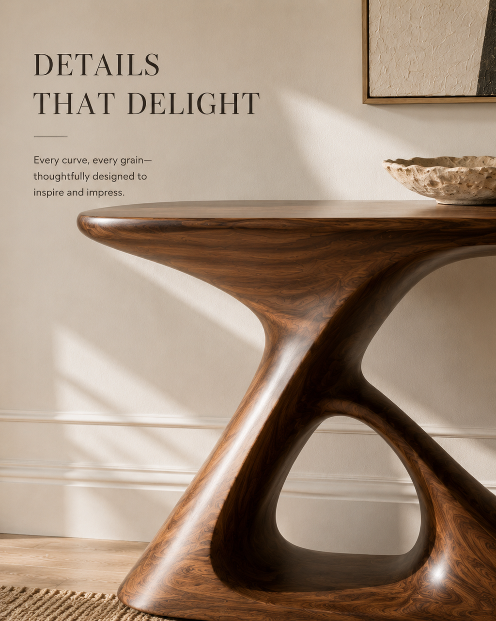 Orin Organic Modern Console Table - Design 303 - product image 11