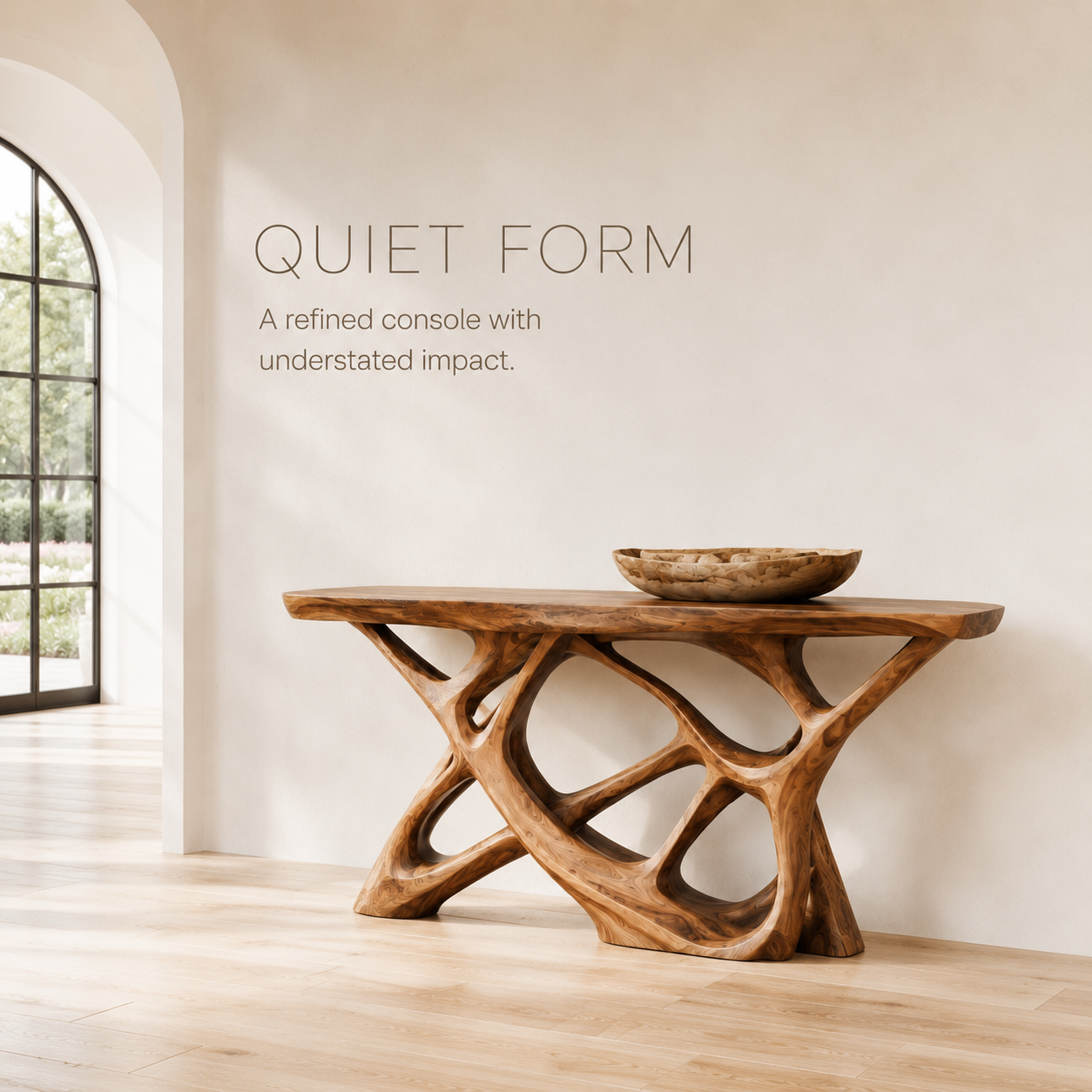 Soren Rounded Wood Console Table - Design 307 - product image 03