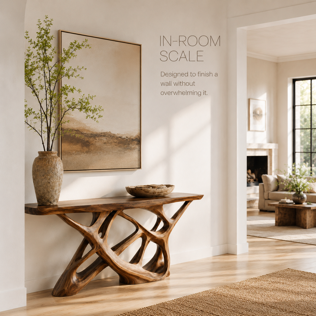 Soren Rounded Wood Console Table - Design 307 - product image 04