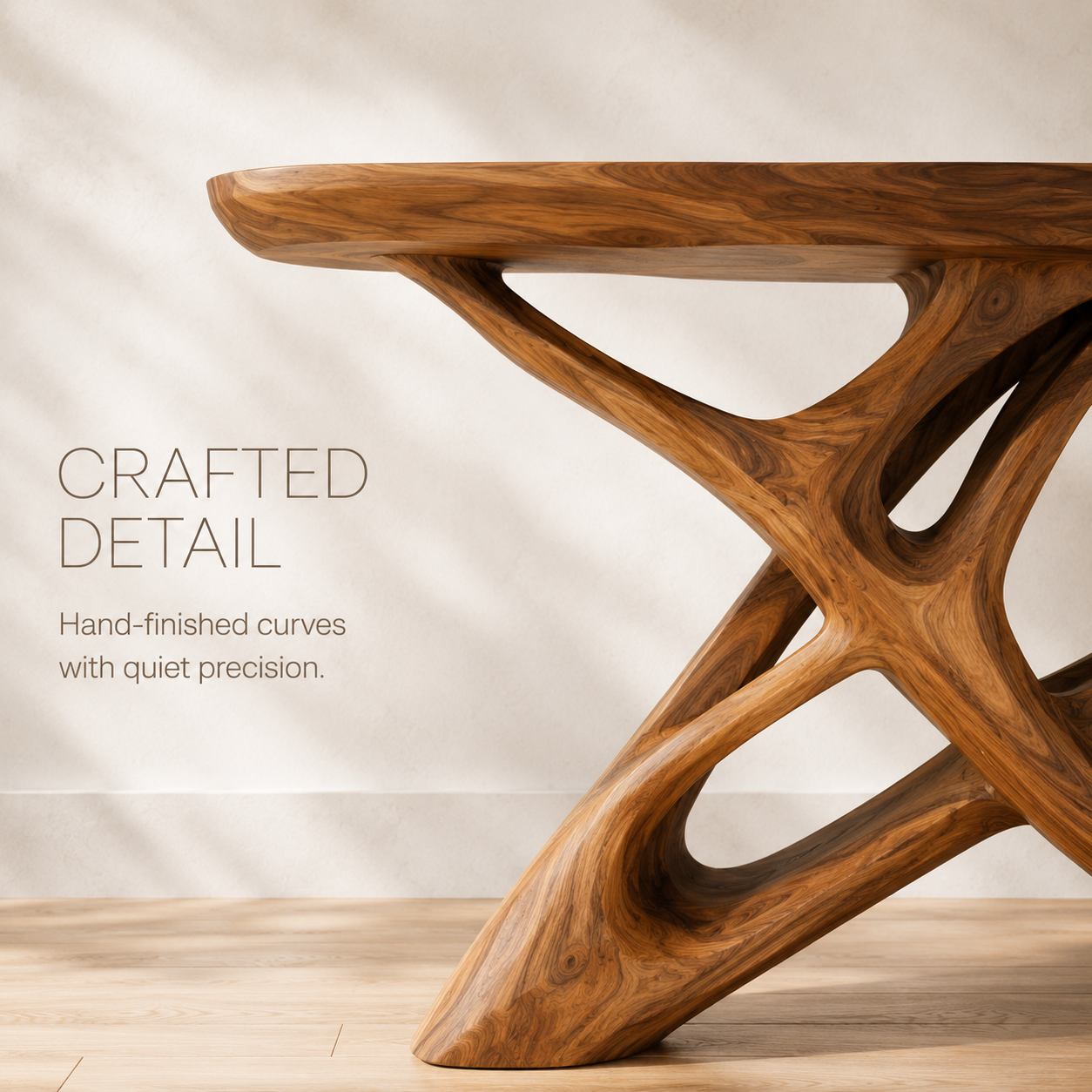 Soren Rounded Wood Console Table - Design 307 - product image 06