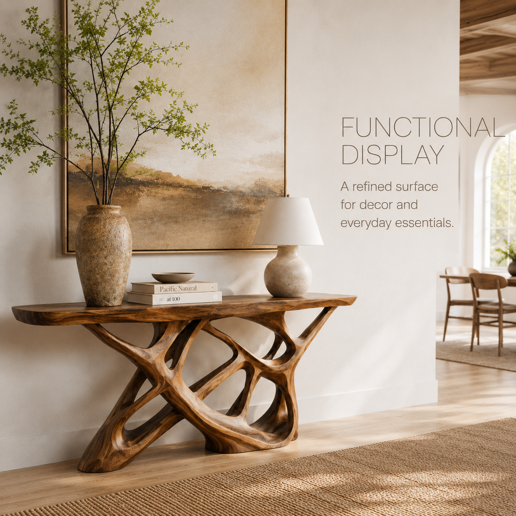 Soren Rounded Wood Console Table - Design 307 - product image 07