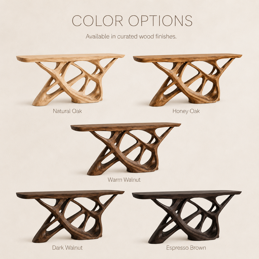 Soren Rounded Wood Console Table - Design 307 - product image 11