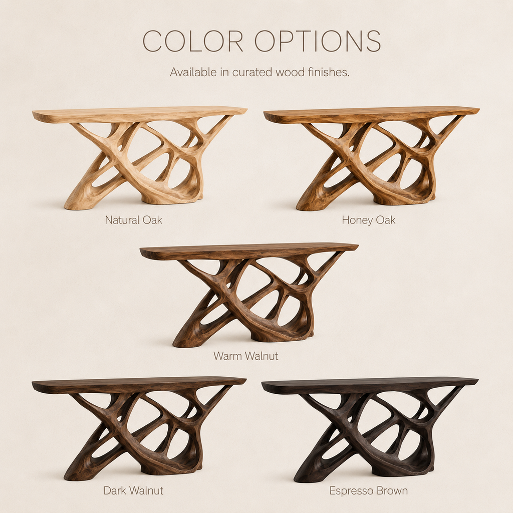 Soren Rounded Wood Console Table - Design 307 - product image 11
