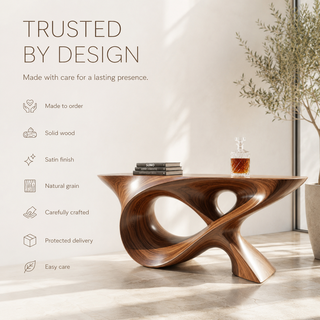 Veyra Soft Curve Console Table - Design 309 - product image 09