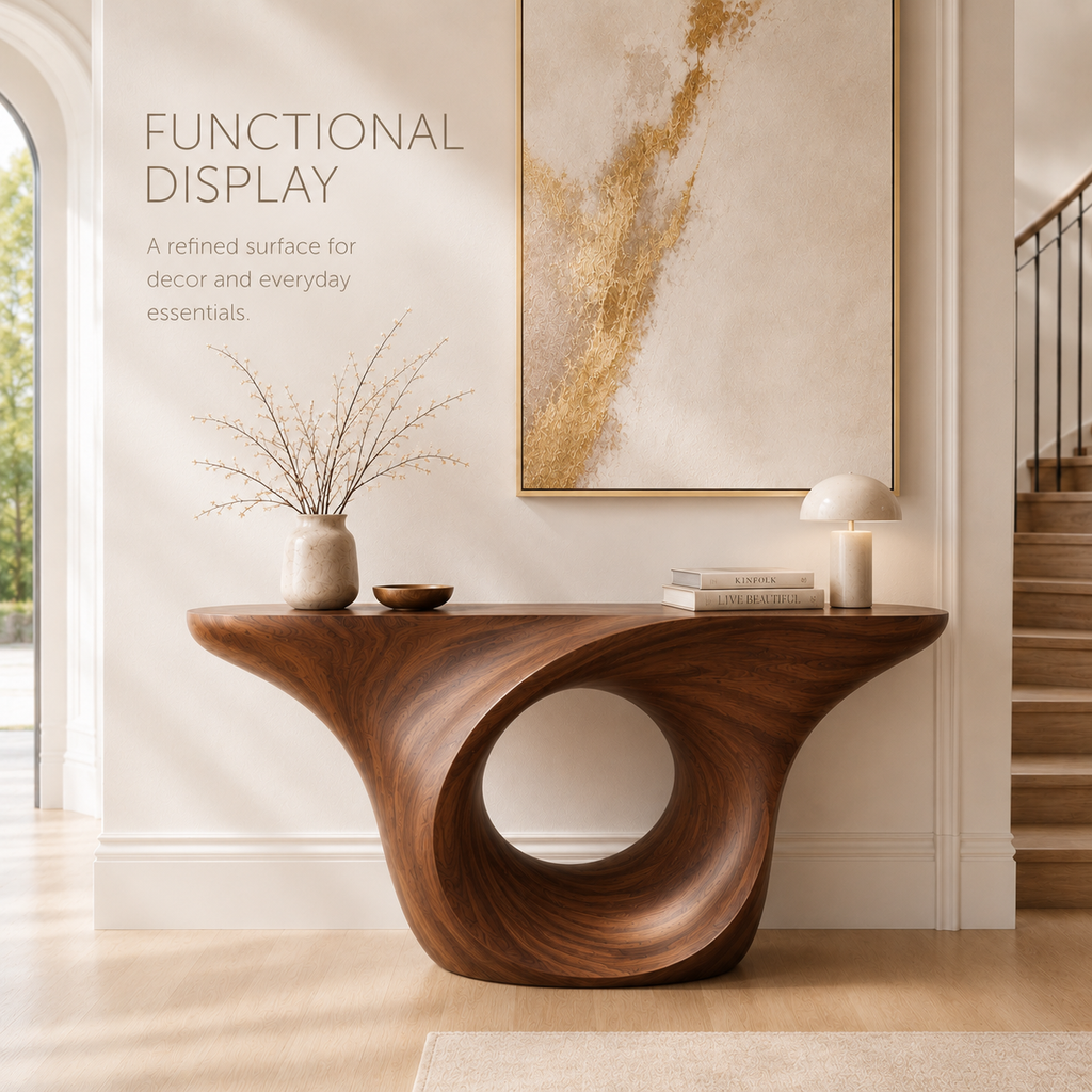 Liora Warm Walnut Console Table - Design 311 - product image 03
