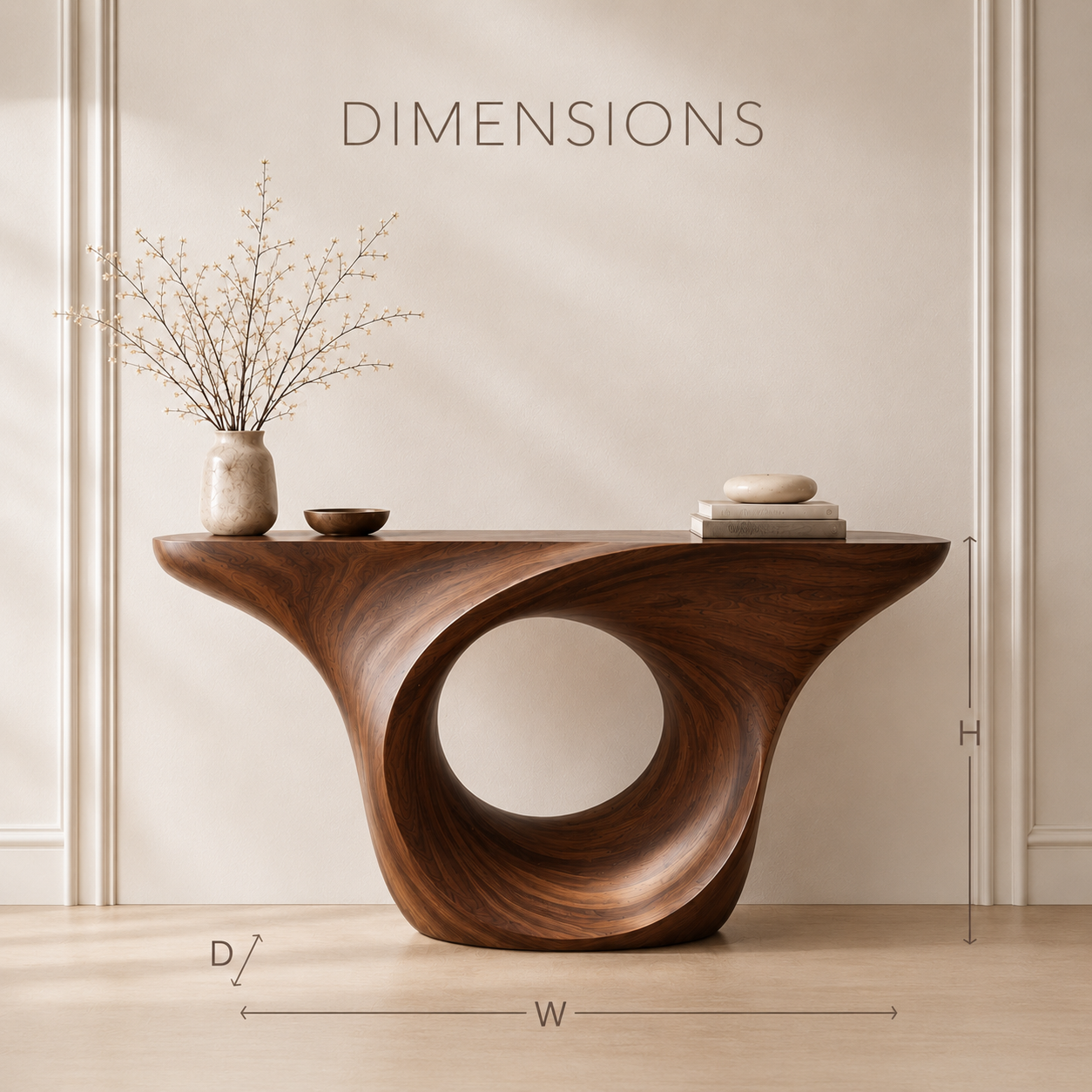 Liora Warm Walnut Console Table - Design 311 - product image 08