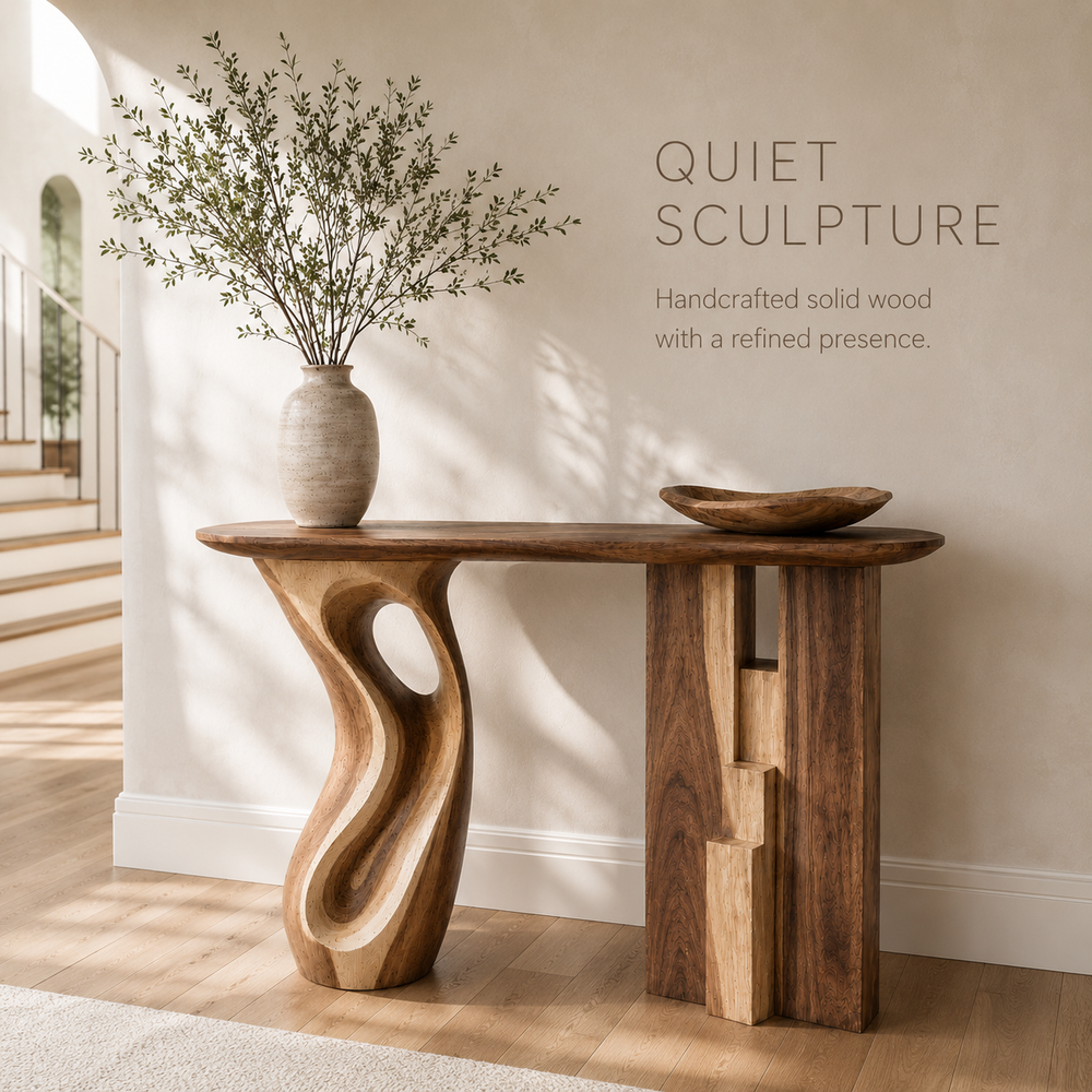 Brielle Sculpted Hall Console Table - Design 313 - product image 02