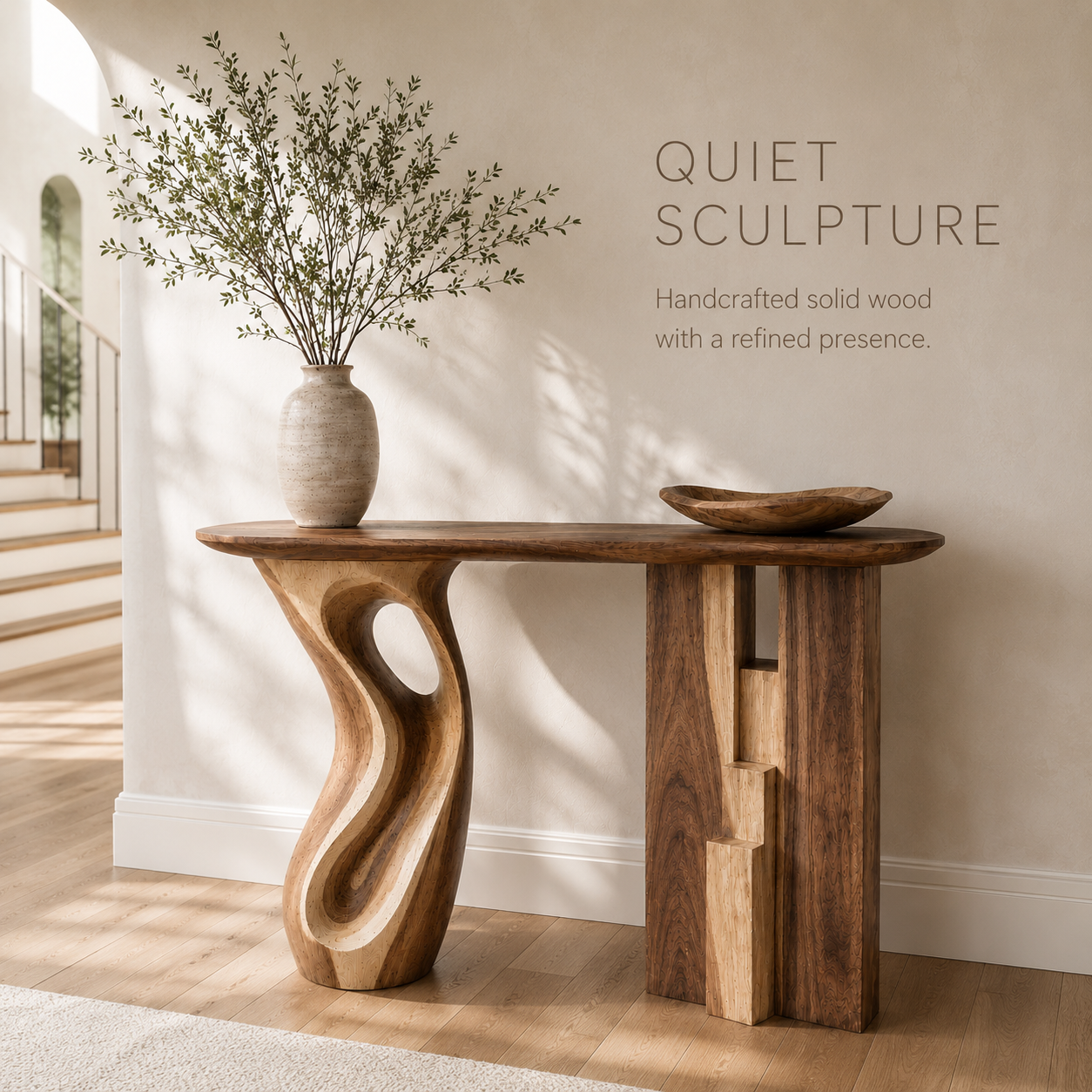 Brielle Sculpted Hall Console Table - Design 313 - product image 02