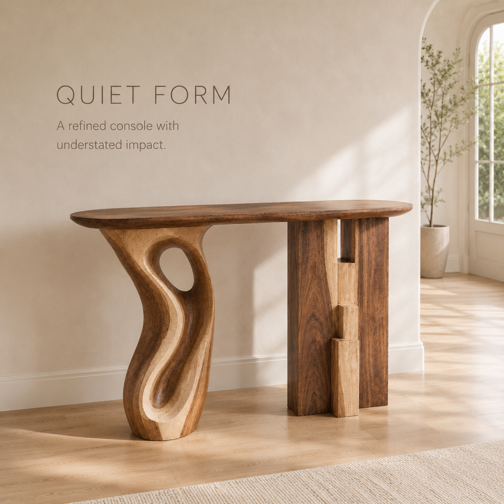 Brielle Sculpted Hall Console Table - Design 313 - product image 03