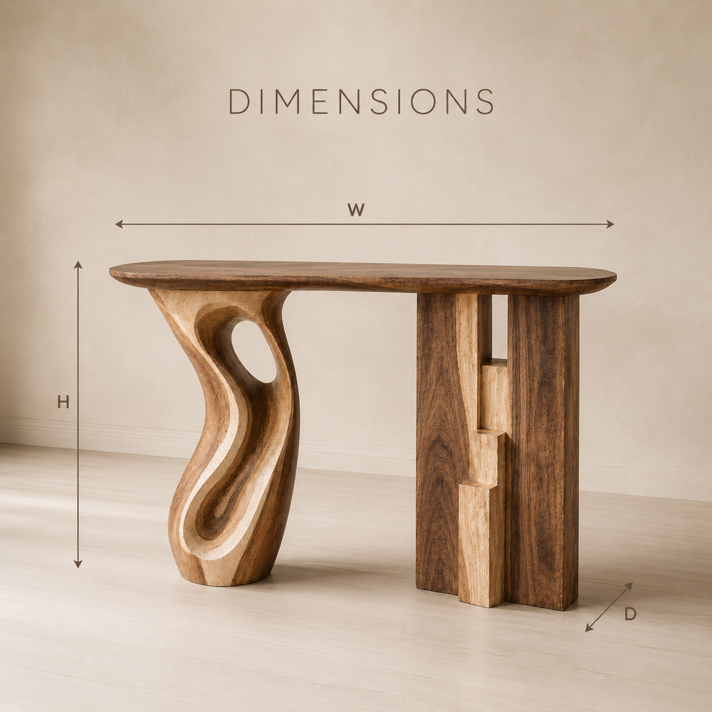 Brielle Sculpted Hall Console Table - Design 313 - product image 08