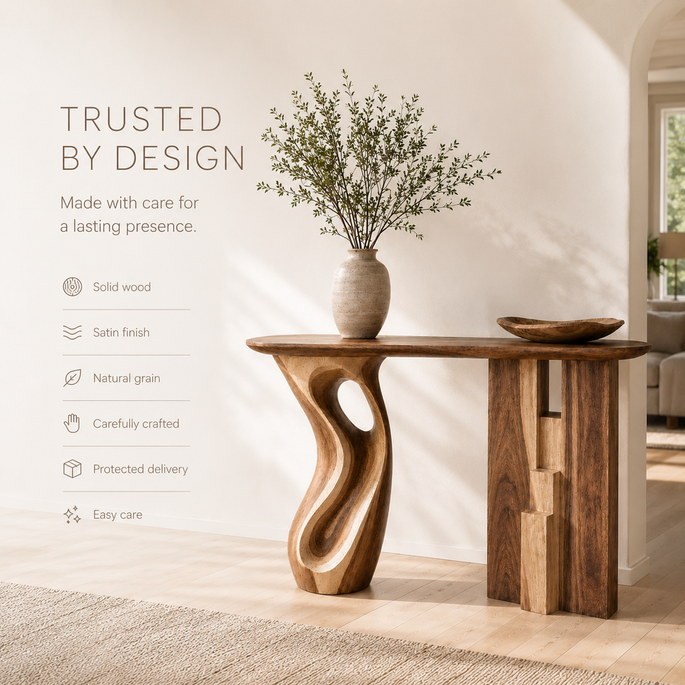 Brielle Sculpted Hall Console Table - Design 313 - product image 09