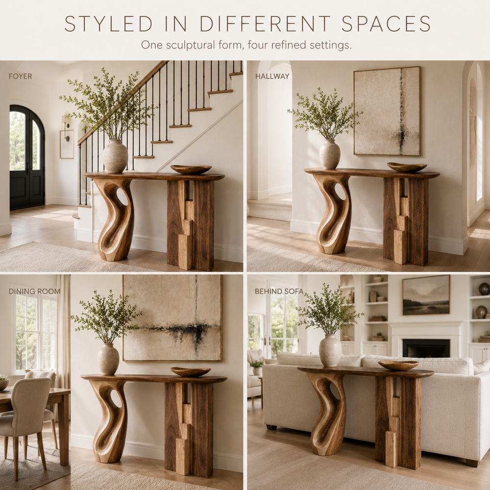 Brielle Sculpted Hall Console Table - Design 313 - product image 10