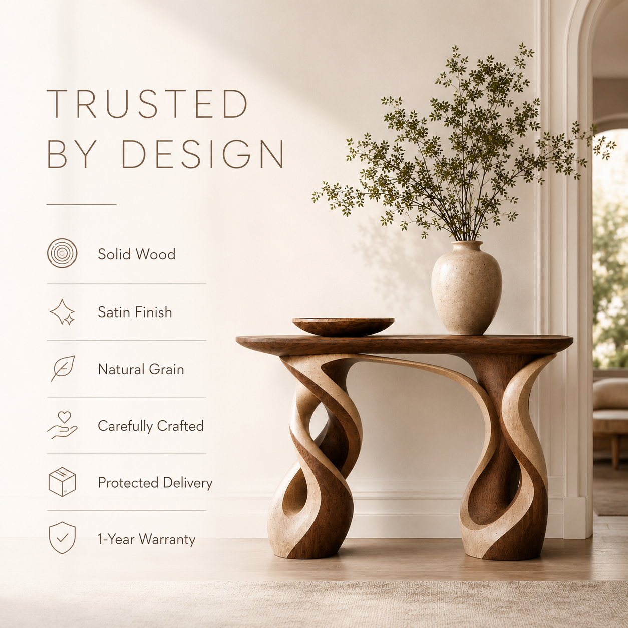 Orin Organic Modern Console Table - Design 314 - product image 10