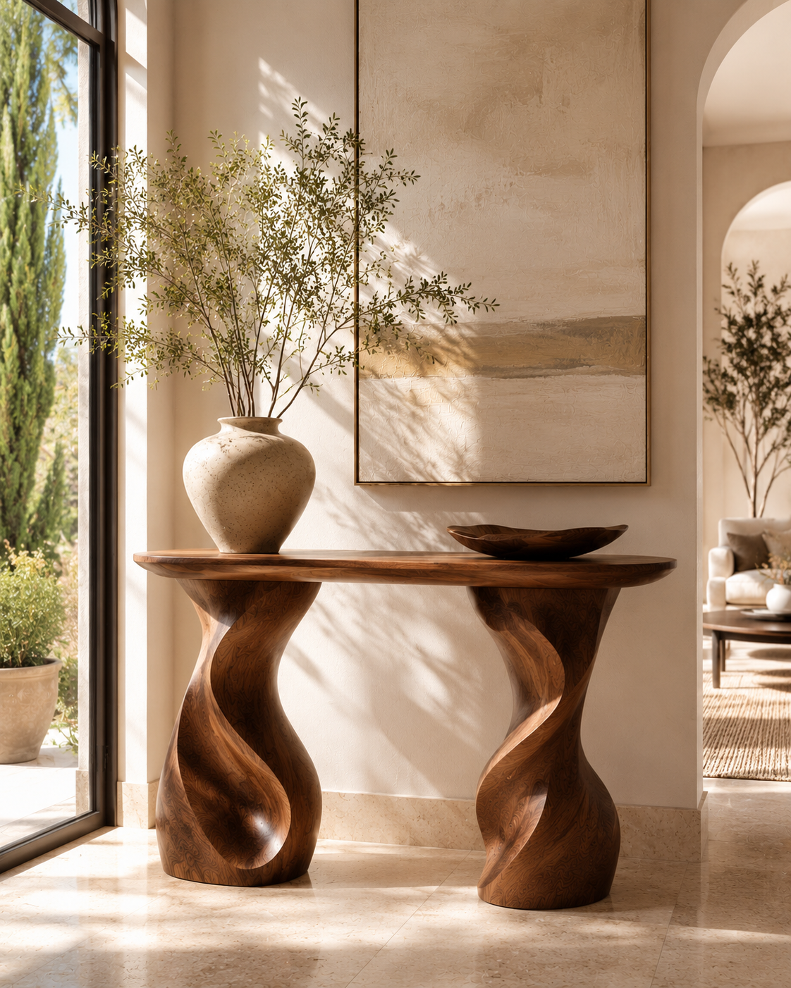 Selene Rounded Foyer Console Table - Design 315 - main view