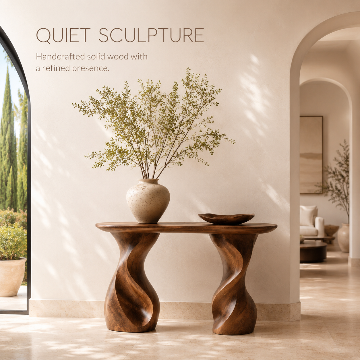 Selene Rounded Foyer Console Table - Design 315 - product image 02