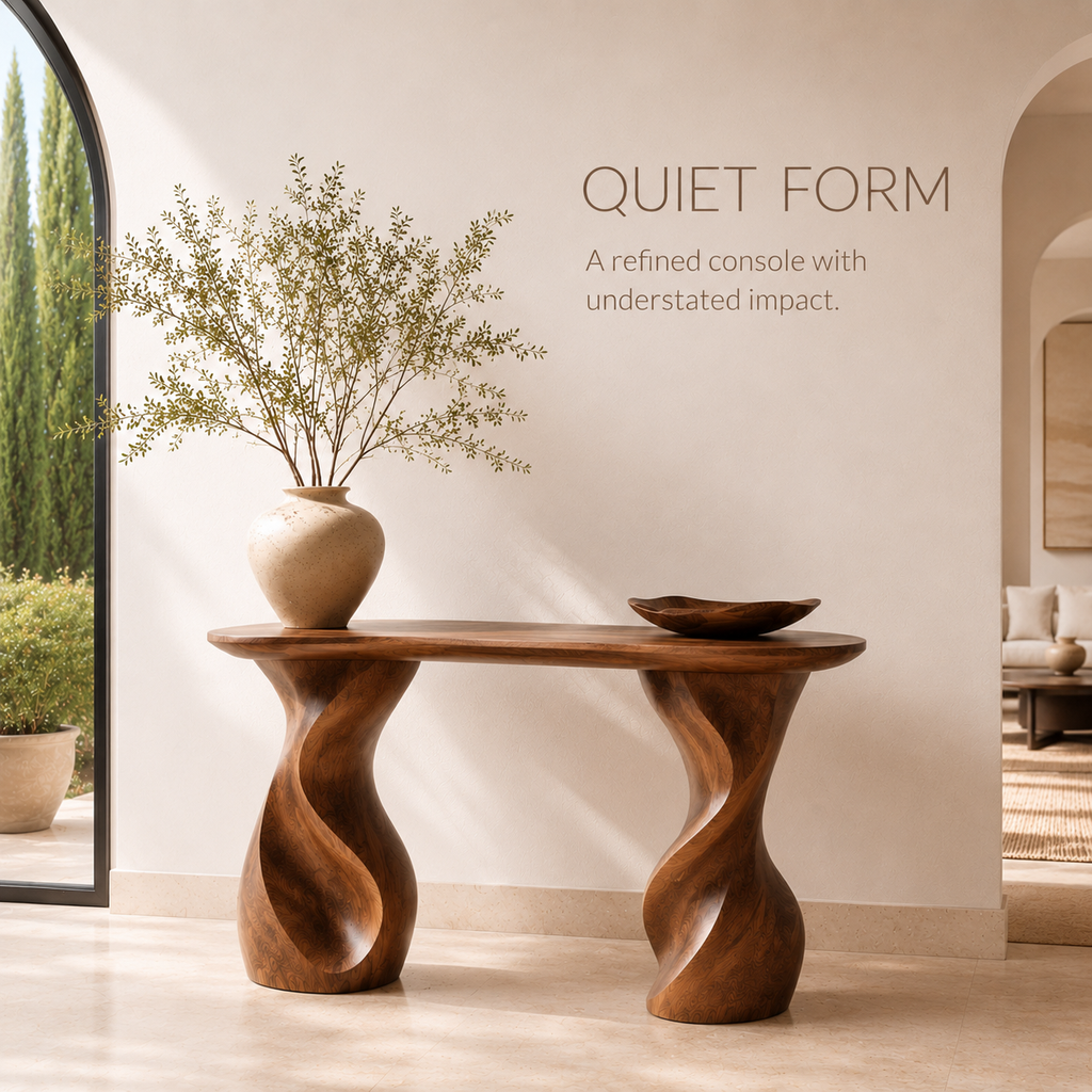 Selene Rounded Foyer Console Table - Design 315 - product image 03
