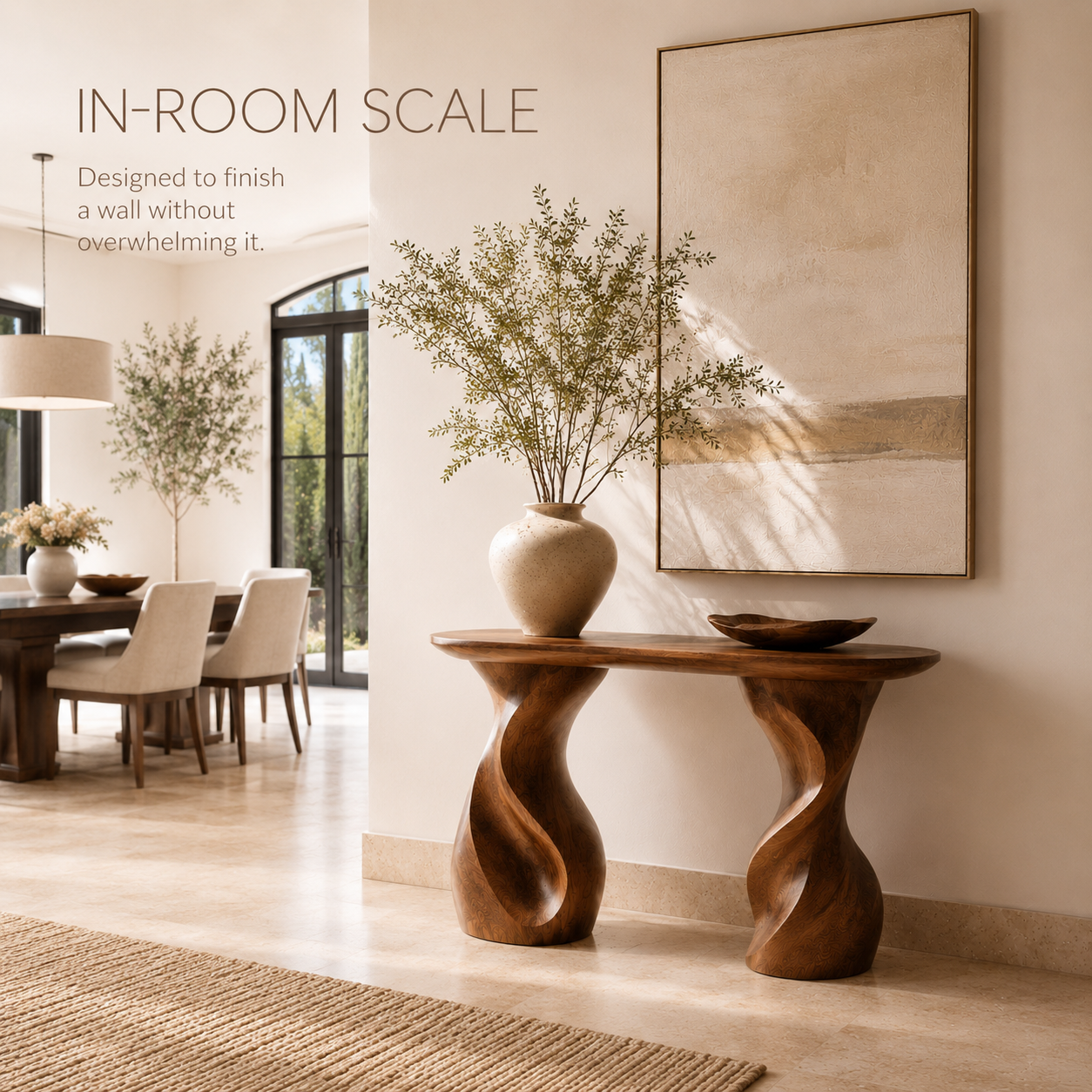 Selene Rounded Foyer Console Table - Design 315 - product image 04